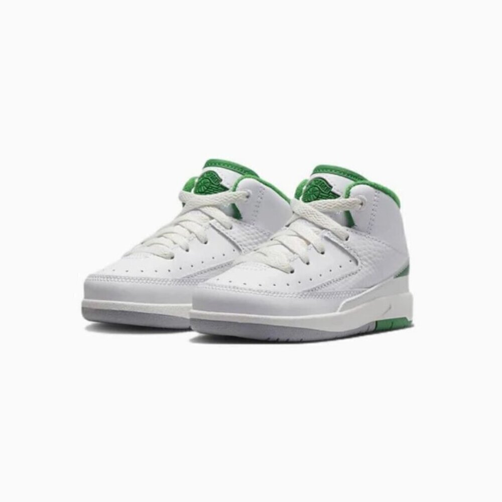 Nike Air Jordan 2 Retro TD AJ2 Lucky Green Toddler Sneaker DQ8563-103 10C